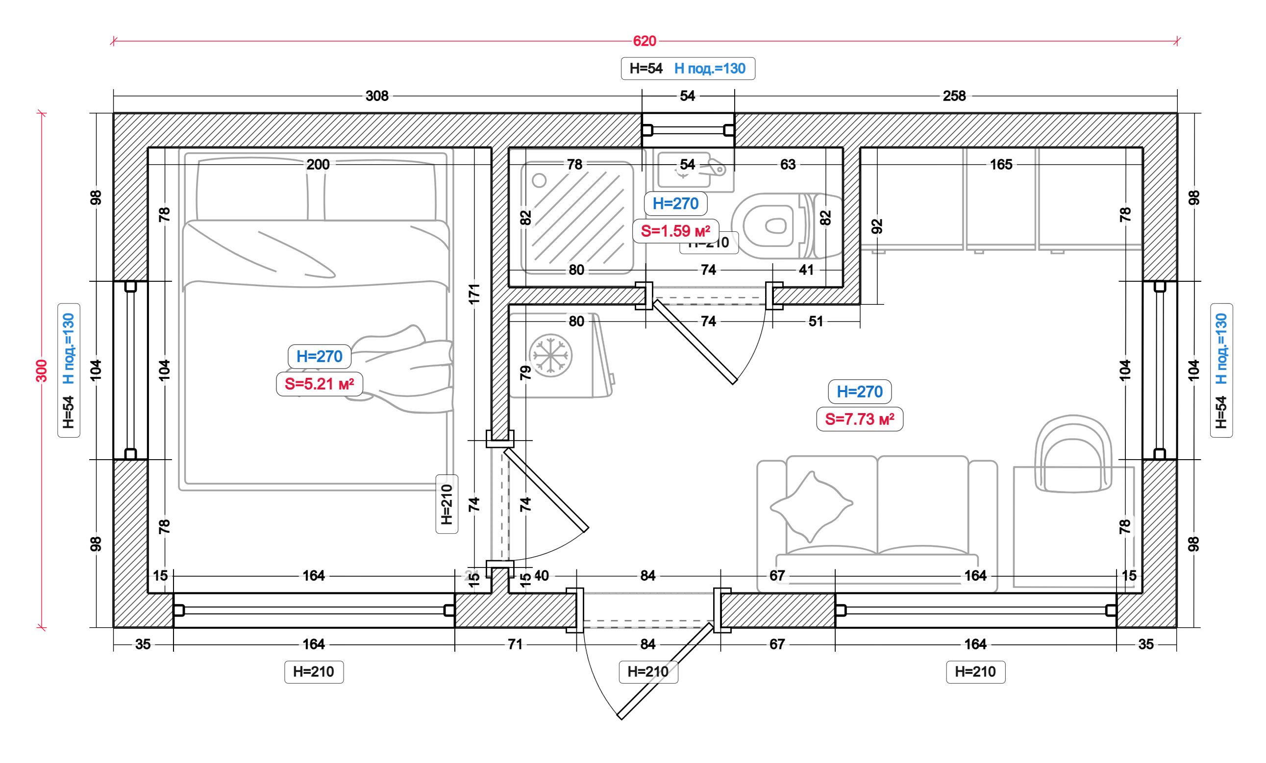 Дом с плоской крышей